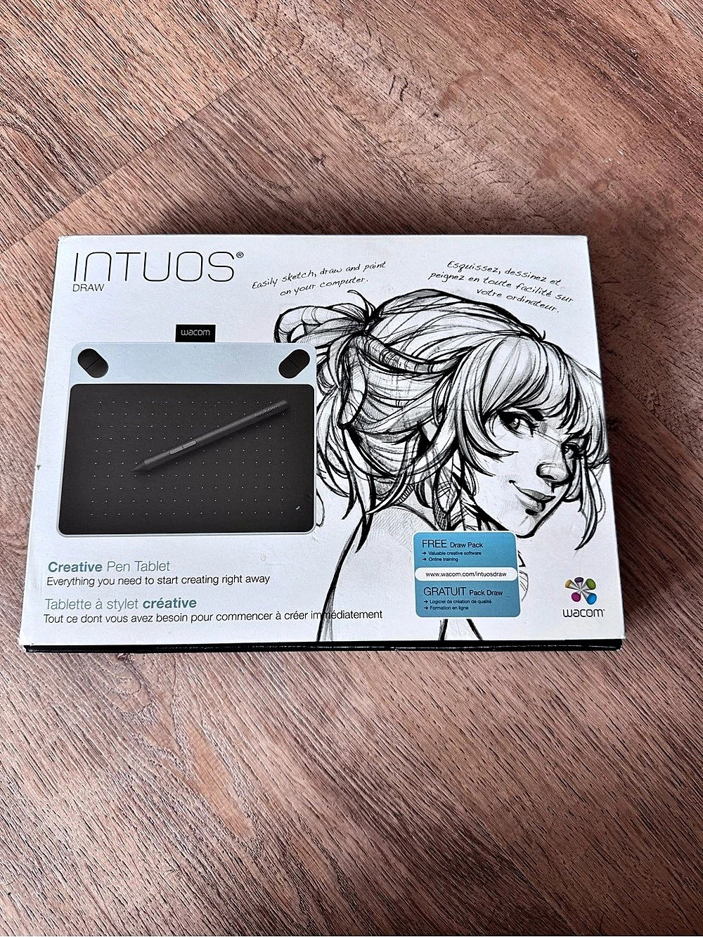 Wacom Intuos Draw Creative Pen Tablet Black & White Like New old version
